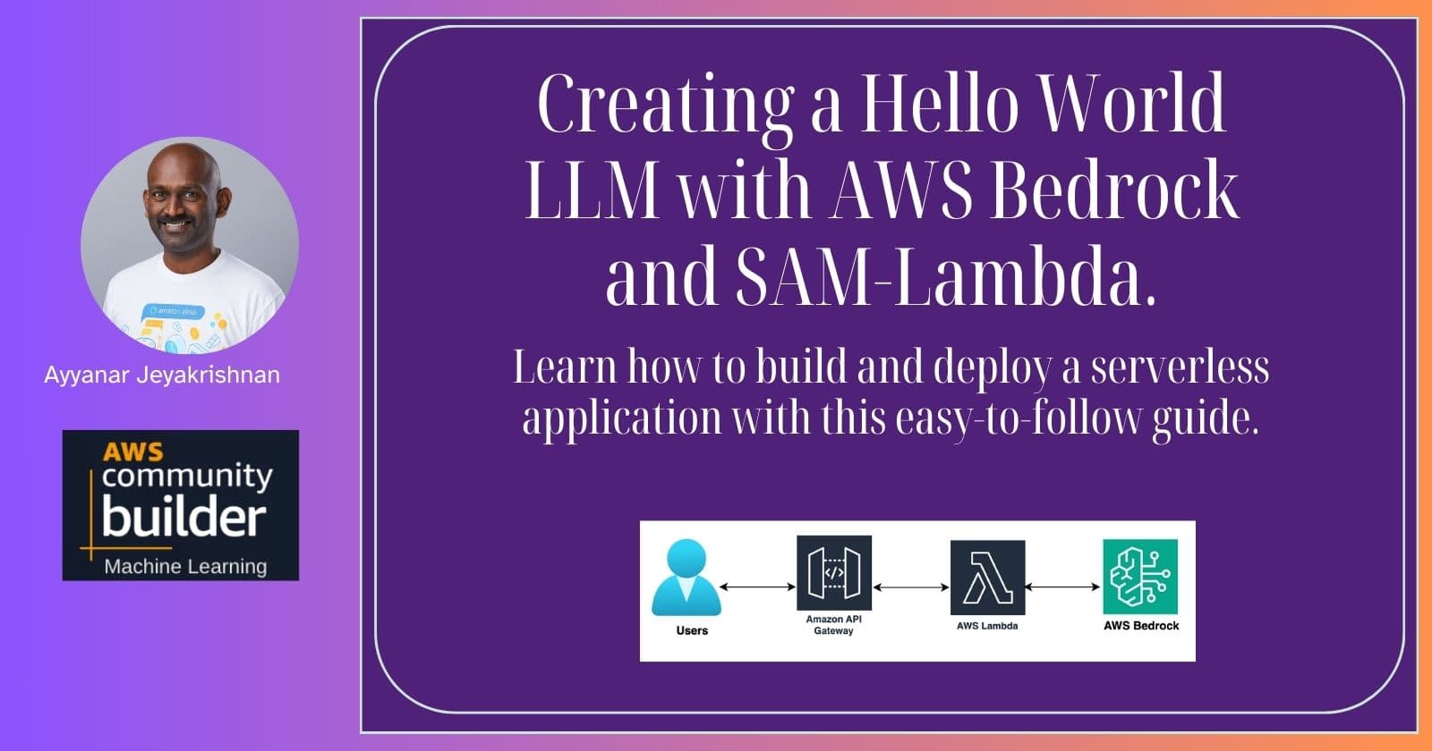 A Step-by-Step Guide to Creating a Hello World LLM with AWS Bedrock and SAM (Lambda and API Gateway)
